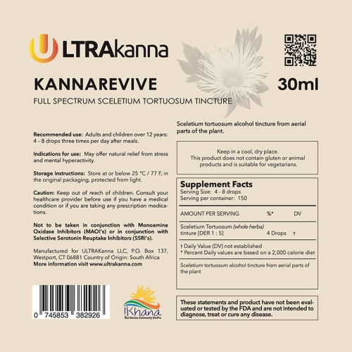 Ultrakanna Alkaloid Composition KannaRevive