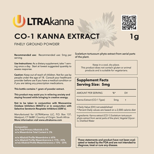 Ultrakanna Alkaloid Composition CO-1
