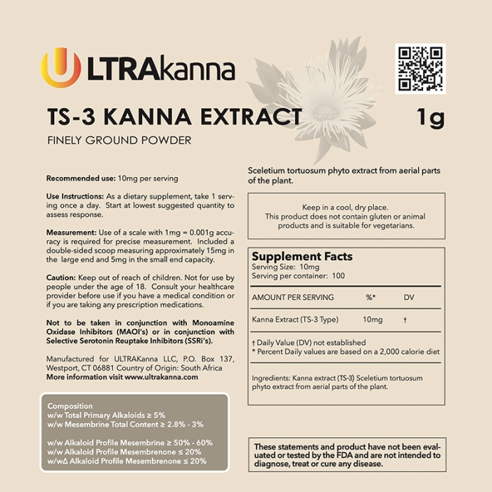 Ultrakanna Alkaloid Composition TS-3