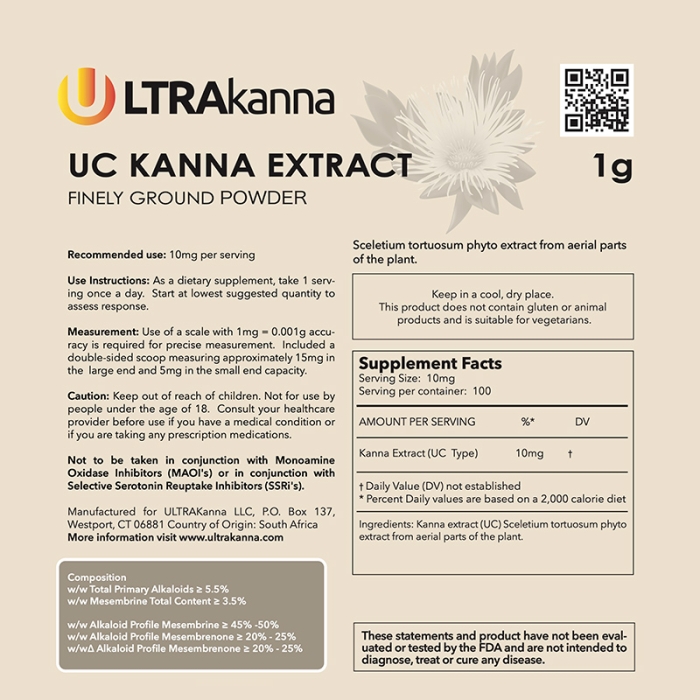 Ultrakanna Alkaloid Composition UC