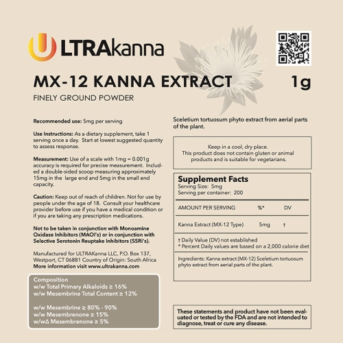 Ultrakanna Alkaloid Composition MX-12
